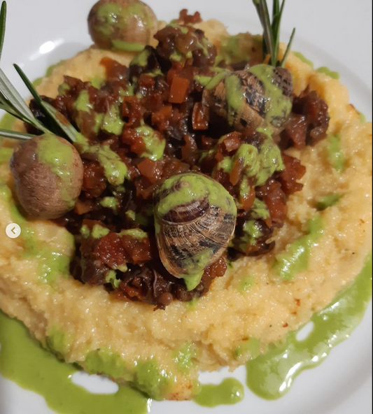 Kit per polenta al tartufo e lumache confezione