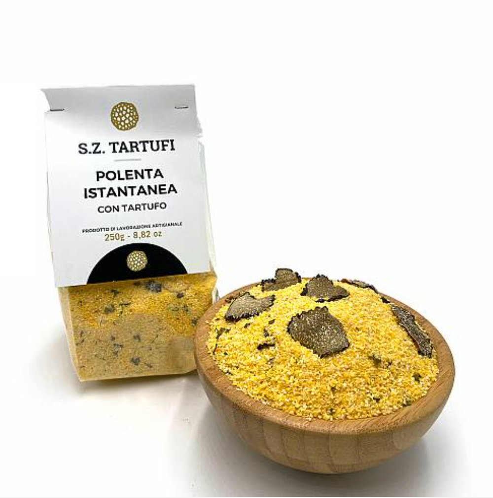 Polenta istantanea con condimento al tartufo