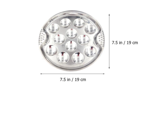 piatto inox per lumache Bourguignonne