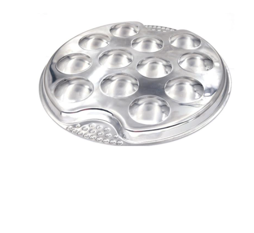 piatto 12 fori inox per lumaca