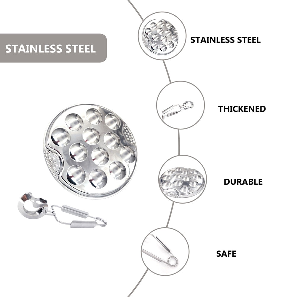 🛒 Kit Gran Risparmio 2kg di Lumache Fresche con Piatto e Accessori Escargot 🍴