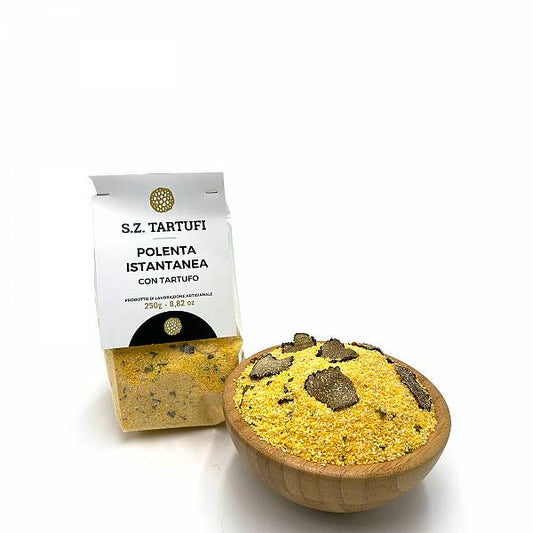 Polenta istantanea con tartufo e porcini 250g, pronta da cucinare