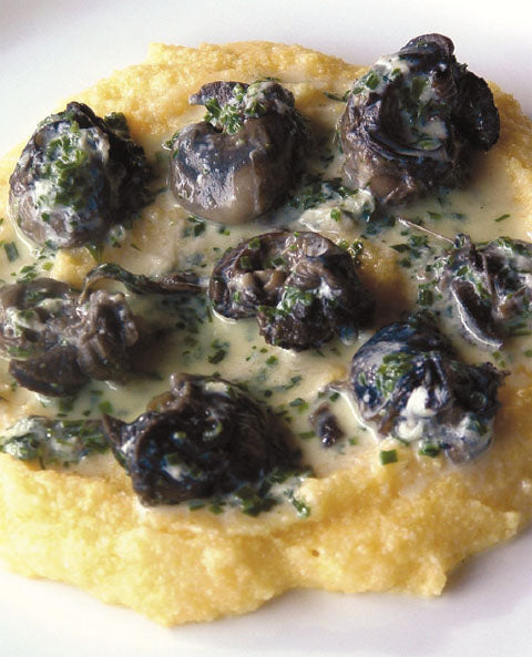 Ricetta Polenta con tartufo e Lumache