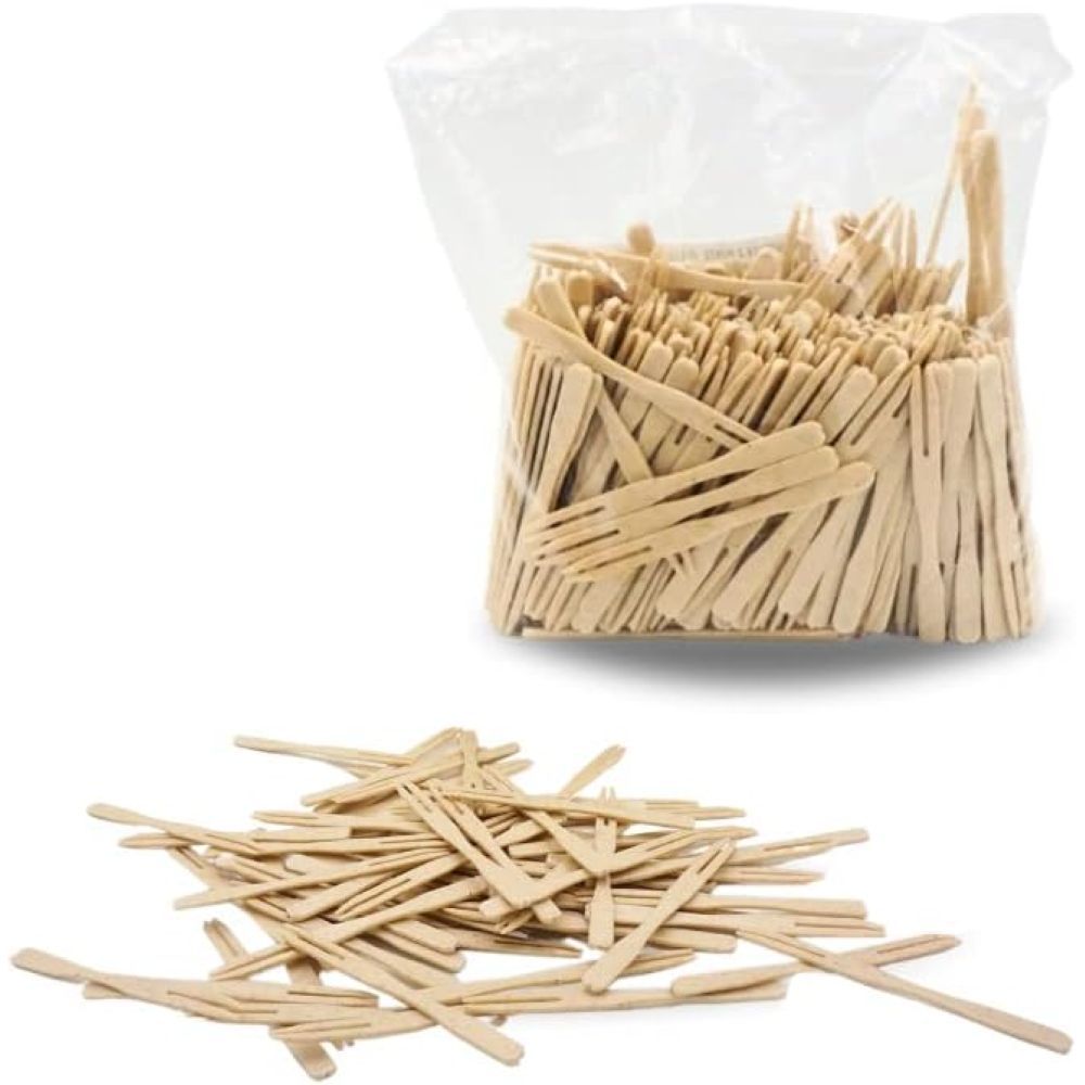 Posate ecologiche in legno per feste e matrimoni – 1000 forchette biodegradabili 🌱🎉