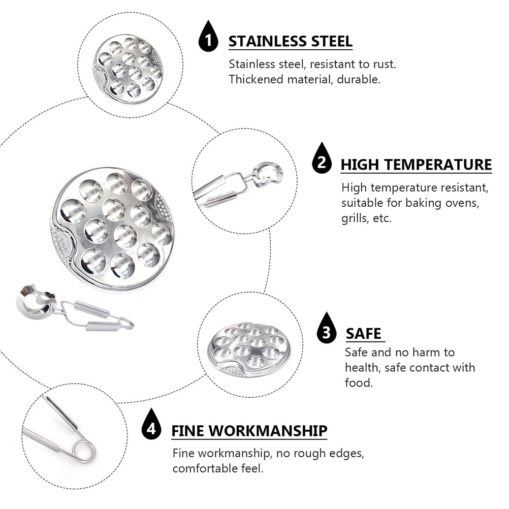 Kit gran risparmio: 2 kg di lumache fresche e accessori escargot