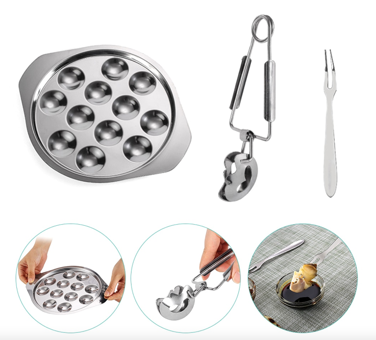 prezzo piatto escargot lumache pinza e forchetta Lumaca Italia