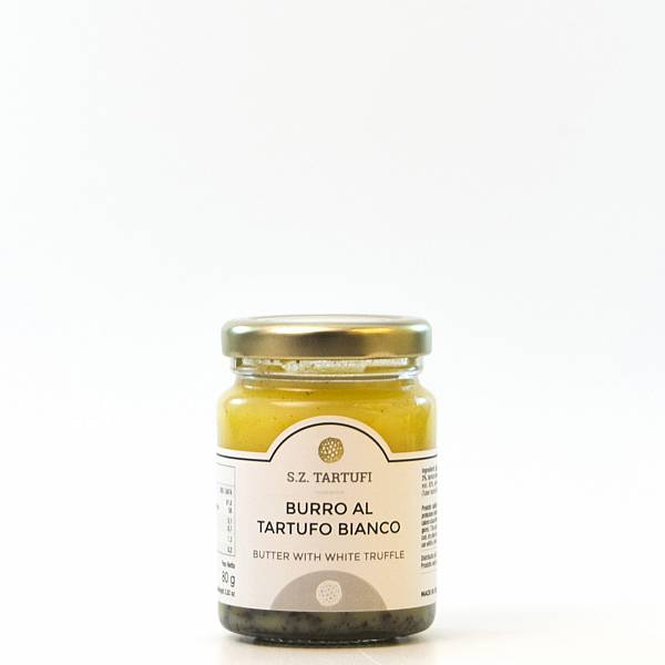 Burro aromatizzato e Tartufo Bianco 80 gr.